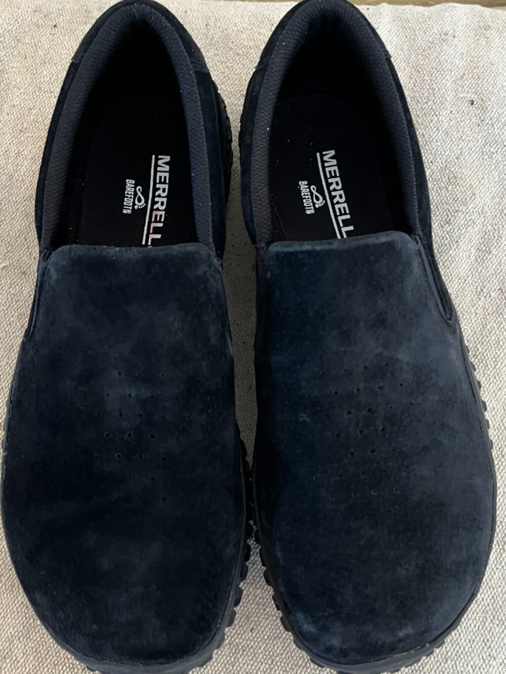 Merrell Men's Black Barefoot Wrapt Slip-On Waterproof Hiking Sneakers Sz 11